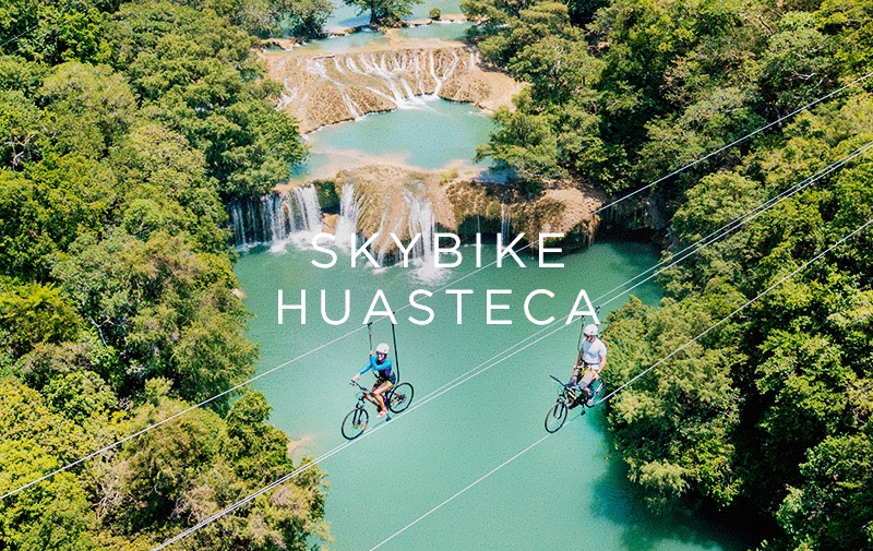Dónde están las bicicletas voladoras de la Huasteca - Skybike en México